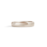 Dome Band 4mm in White Gold