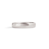 Dome Band 4mm in Platinum