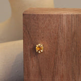 Talon Earring Round Citrine 4mm