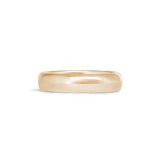 Front view of Thick Dome Band 5mm in 14k Yellow Gold