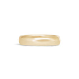 Front view of Thick Dome Band 5mm in 18k Yellow Gold