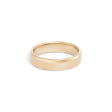 Side view of Dome Band 5mm in 14k Yellow Gold