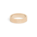 Side view of Flat Band 5mm in 14k Yellow Gold