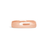 Front view of Thick Dome Band 6mm in 18k Rose Gold