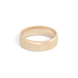 Side view of Dome Band 6mm in 14k Yellow Gold
