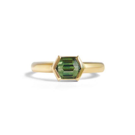 Dobbins Ring Hexagon Sapphire 1.77ct