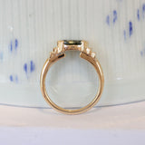 Lifestyle side profile view of Kent Ring Oval Sapphire 0.97ct by Goldpoint
