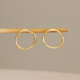 Amorphous Earring / Large Circle by Goldpoint