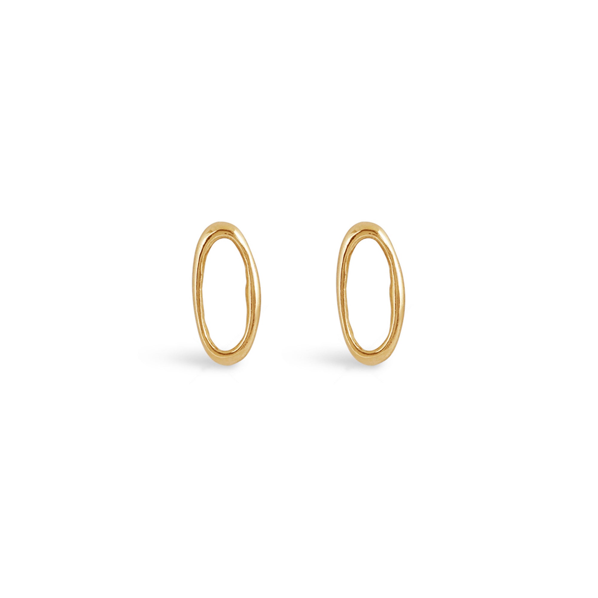 Amorphous Earring / Oval Longways by Goldpoint