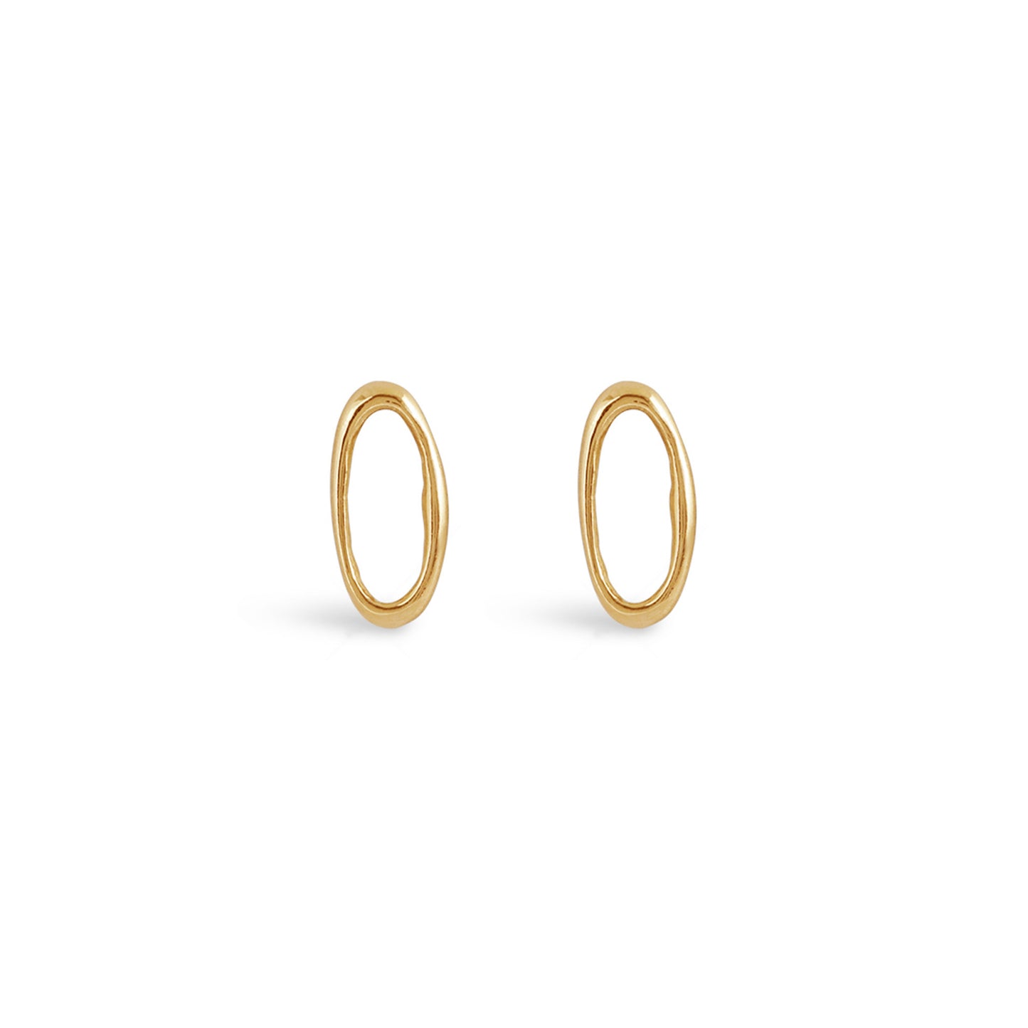 Amorphous Earring / Oval Longways by Goldpoint