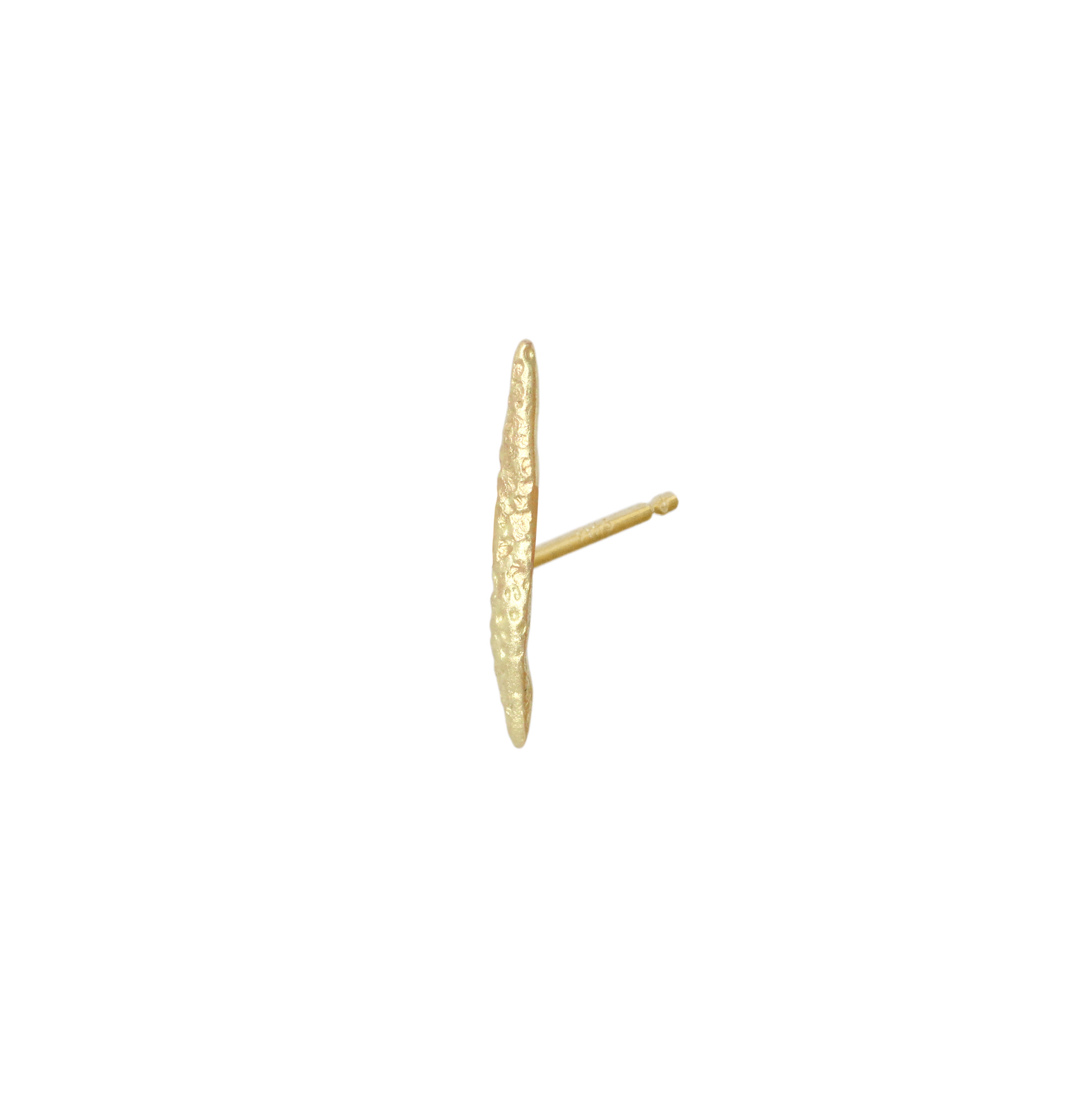 Alternate side angled view of a singular Spine Studs piece by Erin Cuff