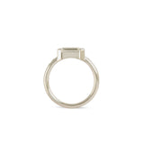 Side profile view of Ash Ring Emerald Cut Lab Diamond 1.51ct by Goldpoint Jewelry