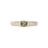 Ash Ring Oval Sapphire 0.615ct