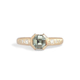 Ash Ring Asscher Cut Sapphire 1.1ct