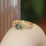 Ash Ring Oval Sapphire 0.53ct