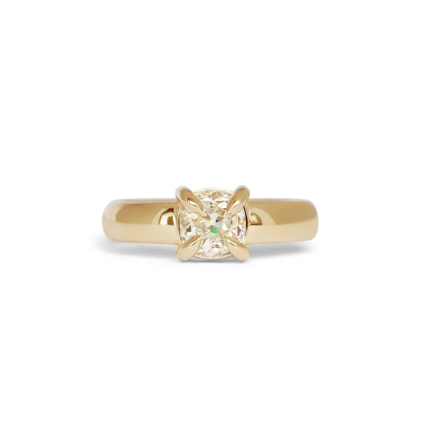 Front view of Sutton Ring Old Mine Natural Diamond 1.32ct by Goldpoint
