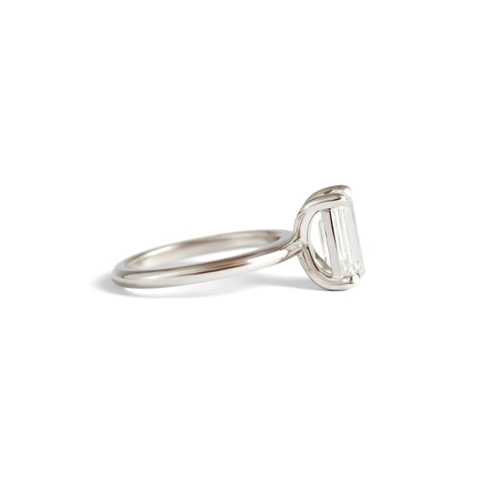 Noble Ring Emerald Cut Lab Diamond 3.06ct