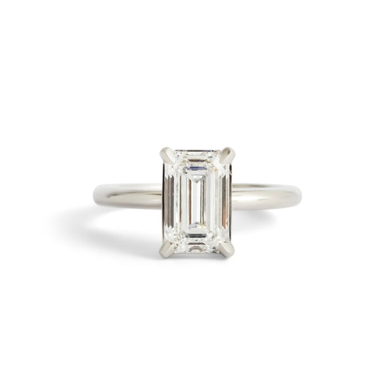 Noble Ring Emerald Cut Lab Diamond 3.06ct