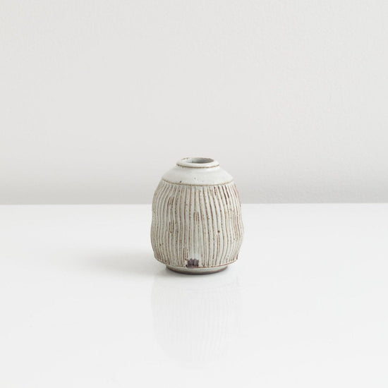 Brown Jar with White Glaze by Goldpoint