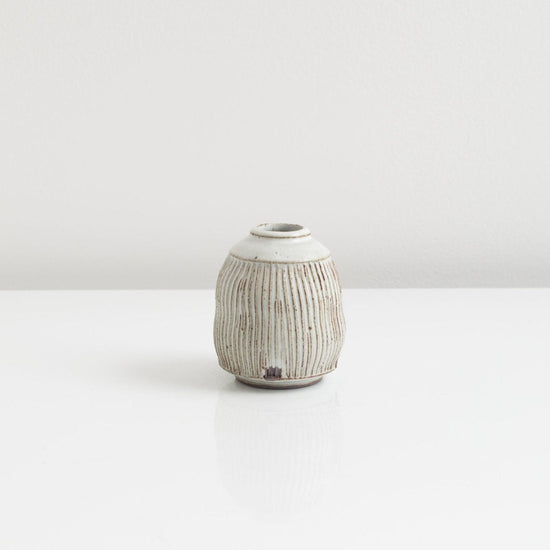 Load image into Gallery viewer, Brown Jar with White Glaze
