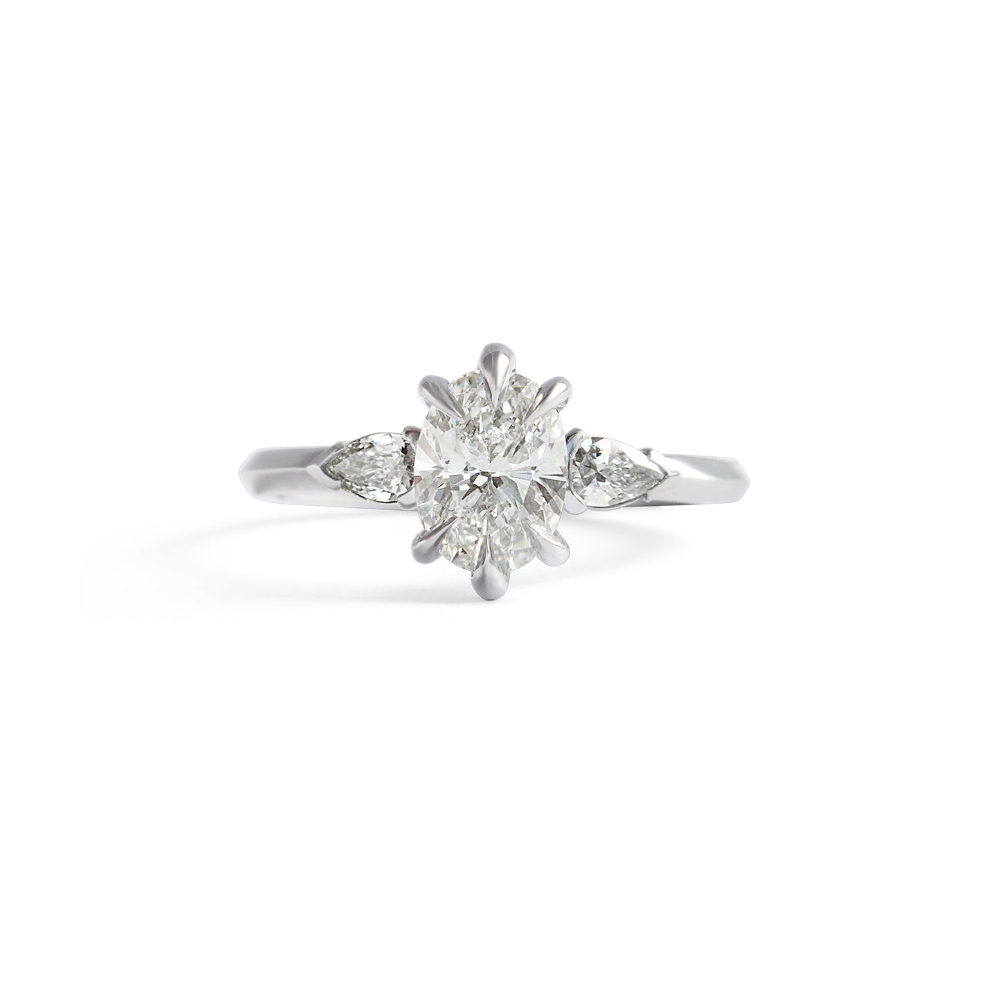 Bosc Ring / Post Consumer Oval & Pear Diamonds