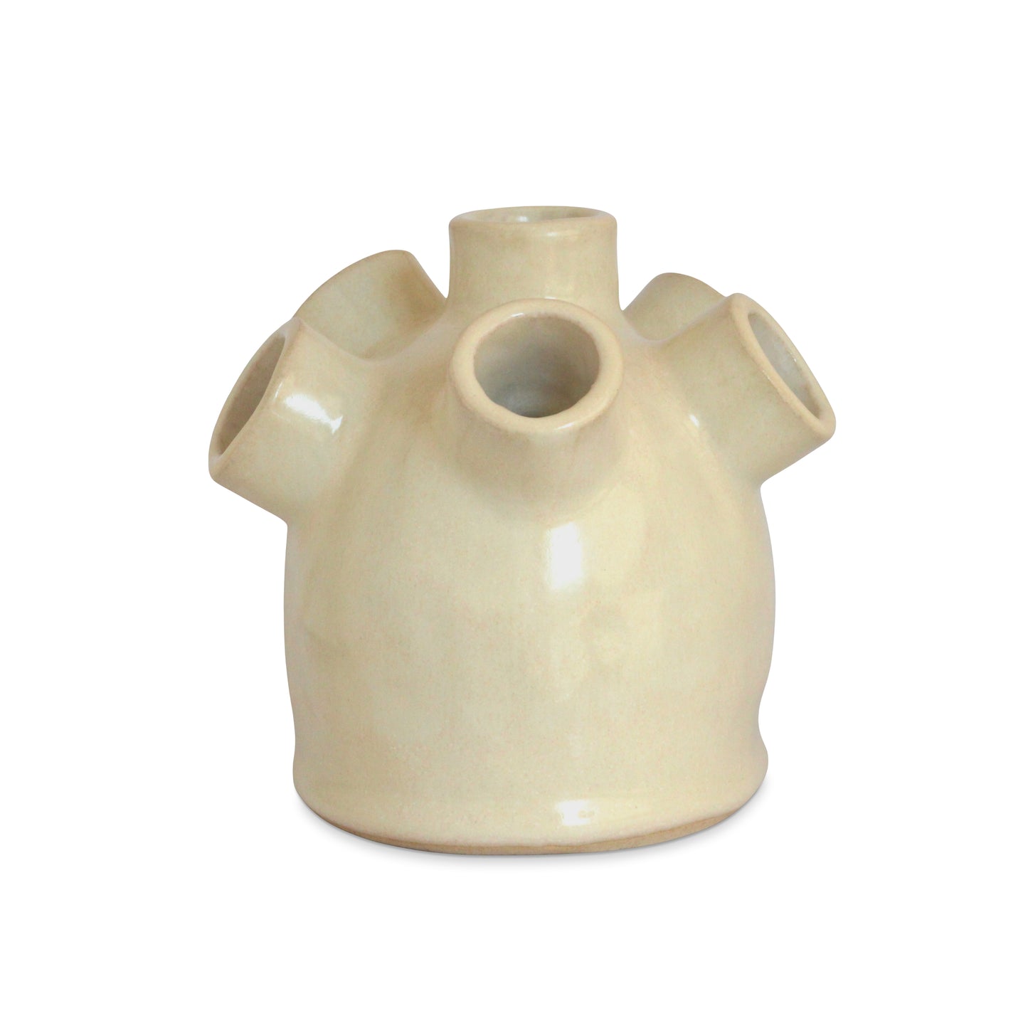 Heartbud Vase / Semi-Gloss Off White