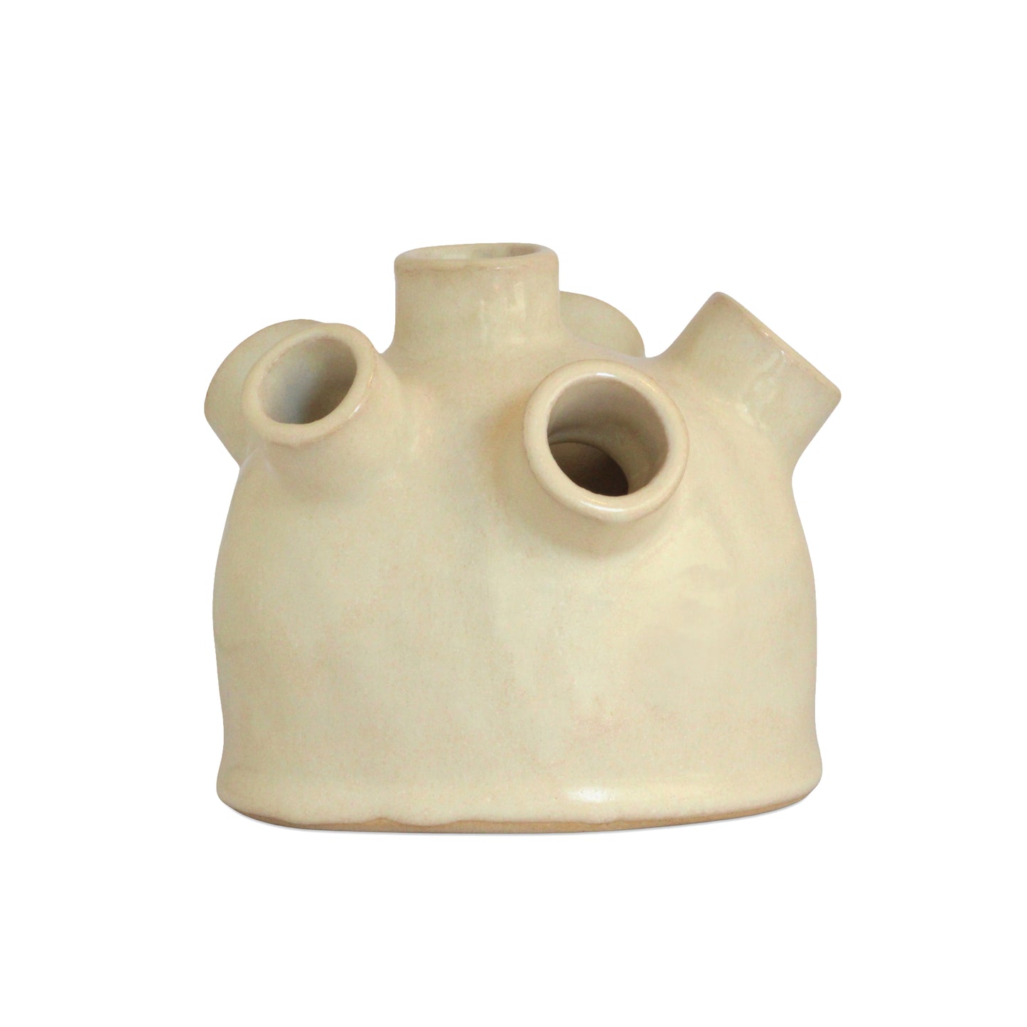 Heartbud Vase / Semi-Gloss Off White