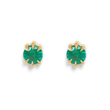 Talon Earring Round Emerald 5mm