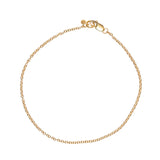 Front view of Cable Chain Bracelet by Goldpoint Jewelry