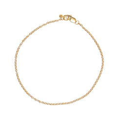Front view of Cable Chain Bracelet by Goldpoint Jewelry