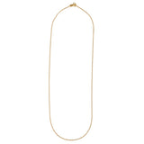 Front view of Cable Chain Necklace by Goldpoint Jewelry