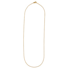 Front view of Cable Chain Necklace by Goldpoint Jewelry