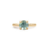 Front view of Calyer Ring Round Sapphire 2.46ct by Goldpoint Jewelry by Goldpoint Jewelry