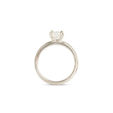 Side profile view of Calyer Ring Round Lab Diamond 1.53ct by Goldpoint Jewelry