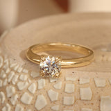 Calyer Ring Old Euro Natural Diamond 1.03ct