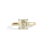 Front view of Noble Ring Asscher Lab Diamond 2.06ct by Goldpoint