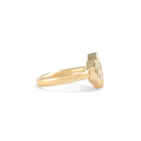 Side view of Clay 3 Ring Marquise Lab Grown Diamond 1.02ct by Goldpoint Jewelry