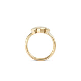 Side profile view of Clay 3 Ring Marquise Lab Grown Diamond 1.02ct by Goldpoint Jewelry