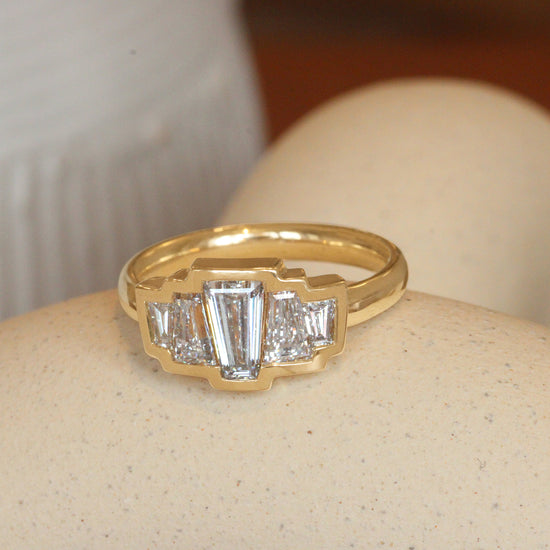 Clay 5 Ring Baguette Lab Grown Diamond 0.8ct