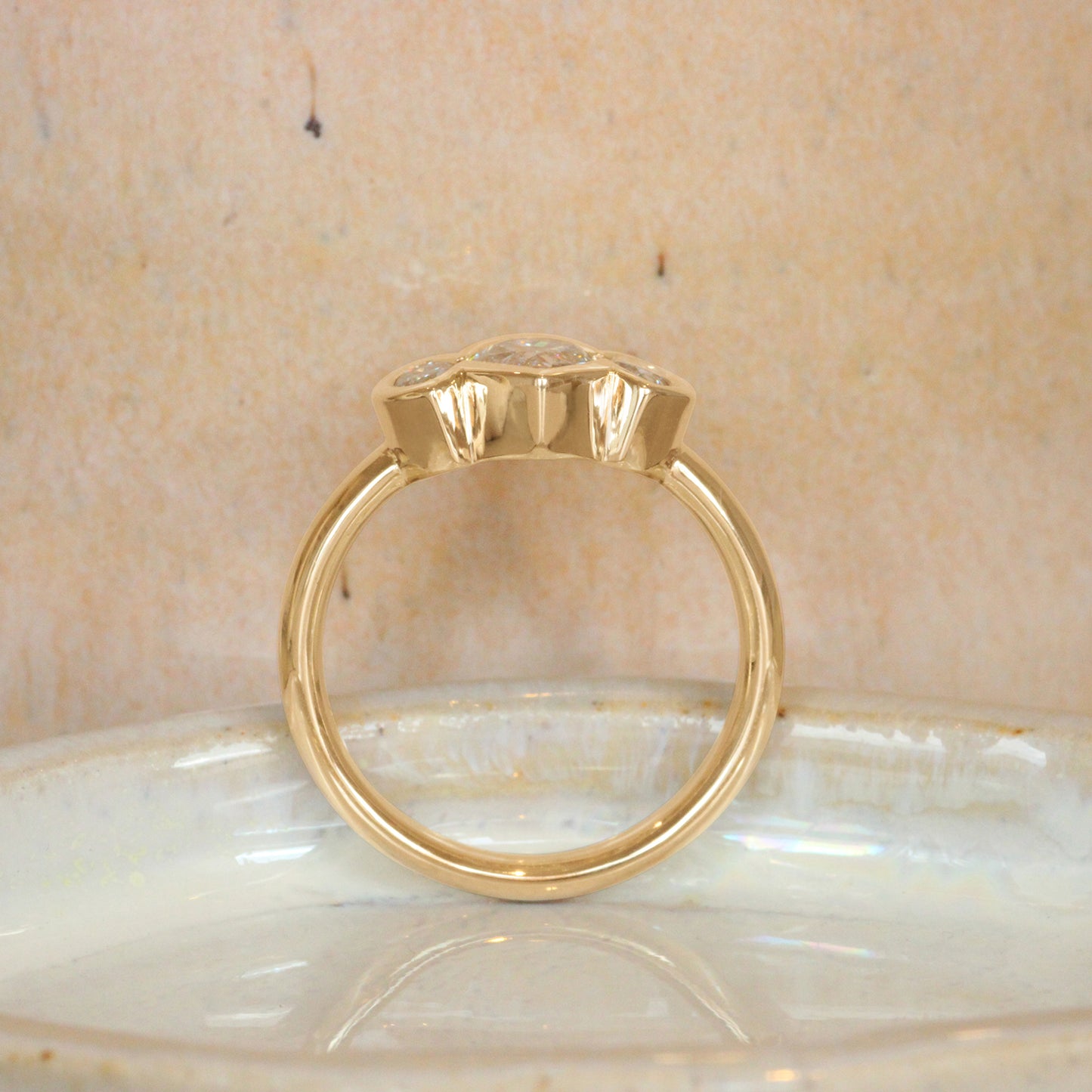 Clay 3 Ring Marquise Lab Grown Diamond 1.02ct