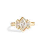 Clay 3 Ring Marquise Lab Grown Diamond 1.02ct