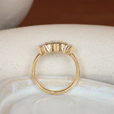Clay 3 Ring Oval Lab Grown Diamond 1.04ct