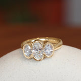 Clay 3 Ring Oval Lab Grown Diamond 1.04ct