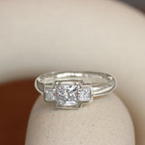 Clay 3 Ring Princess Cut Lab Grown Diamond 0.81ct