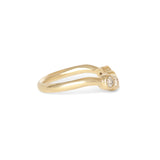 Cloud 5 Band Curve / Round Lab Diamonds in Yellow Gold