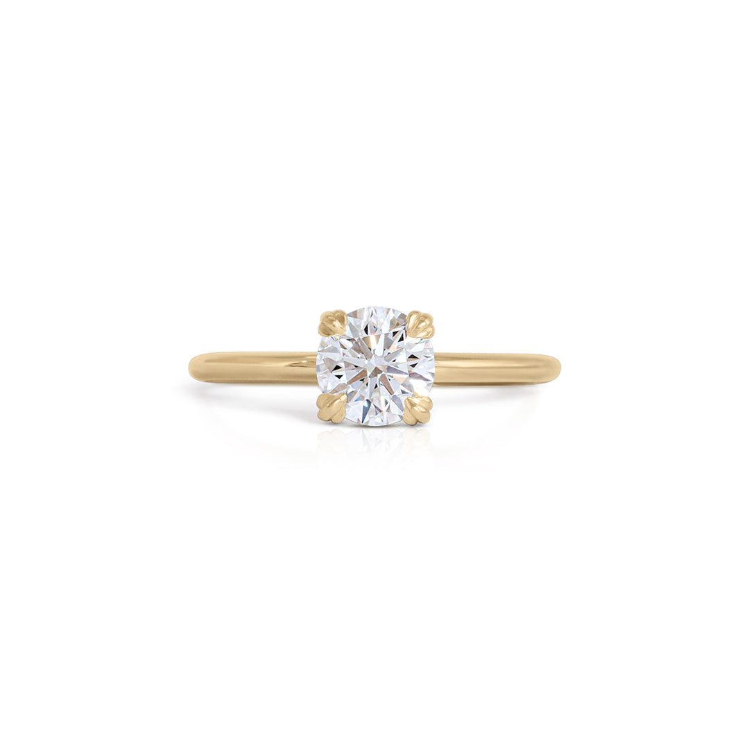 Cornice Ring / Lab Round Diamond