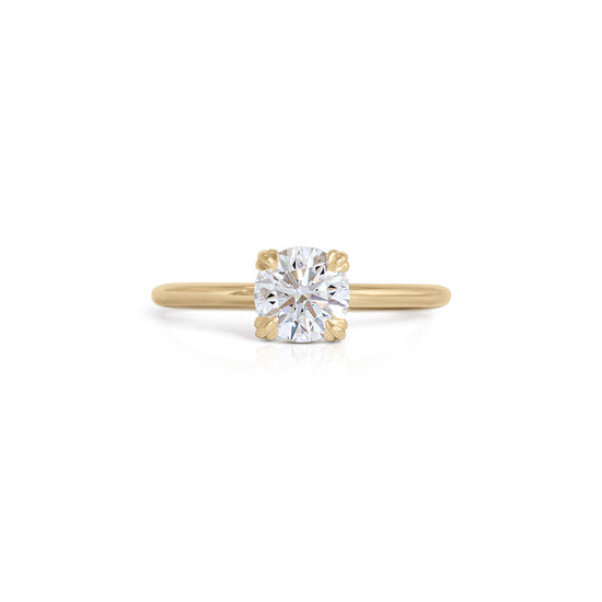 Cornice Ring / Lab Round Diamond 1.3ct