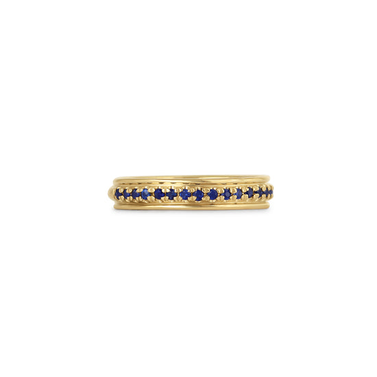 Front view of Cornice Band II / Sapphires