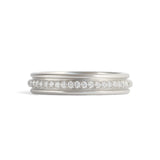 Cornice Band / Pave Round Lab Diamonds / in Platinum
