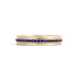 Cornice Band / Pave Round Sapphires